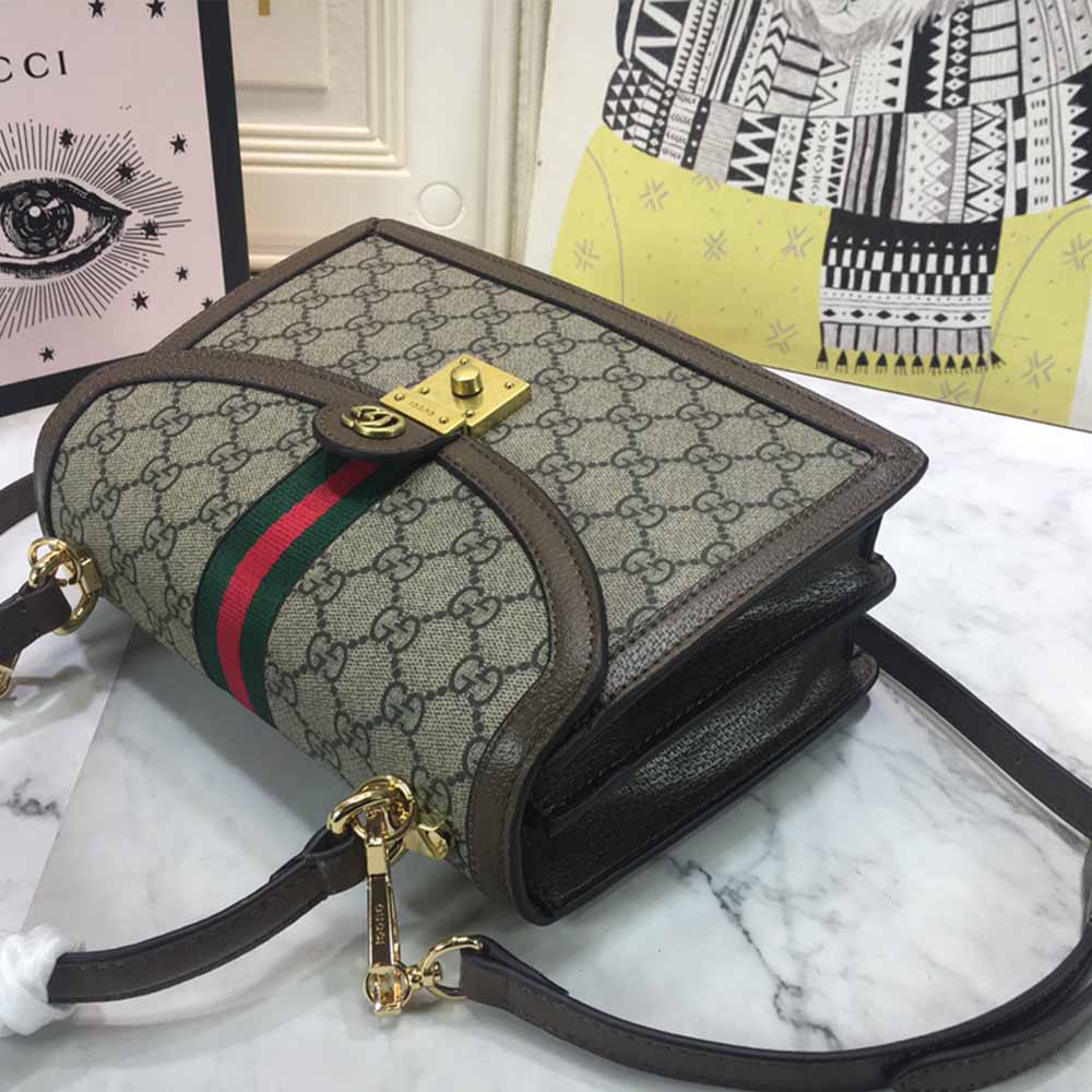Gucci Ophidia Small Top Many Bolsa con Web 651055-5