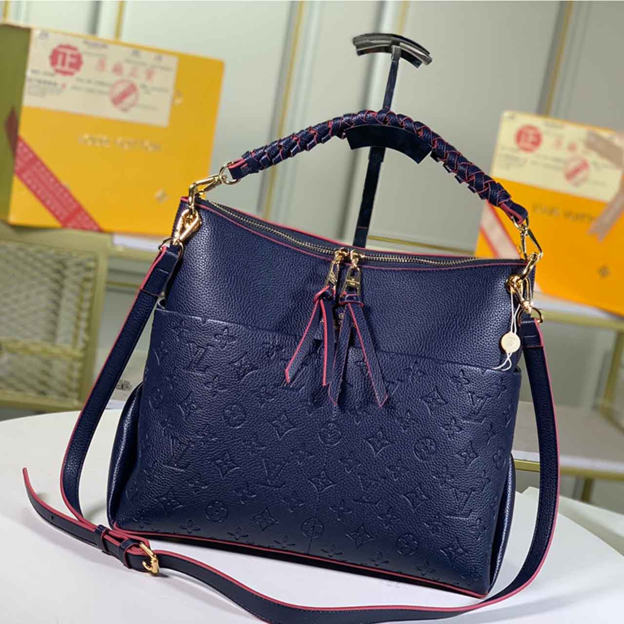 Louis Vuitton Maida Hobo M45523 Gray/Blue-9