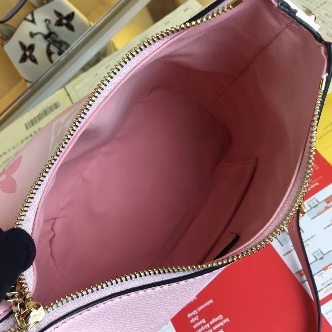 Louis Vuitton Marshmallow Hobo Bolsa Beige/Pink/Blue-10