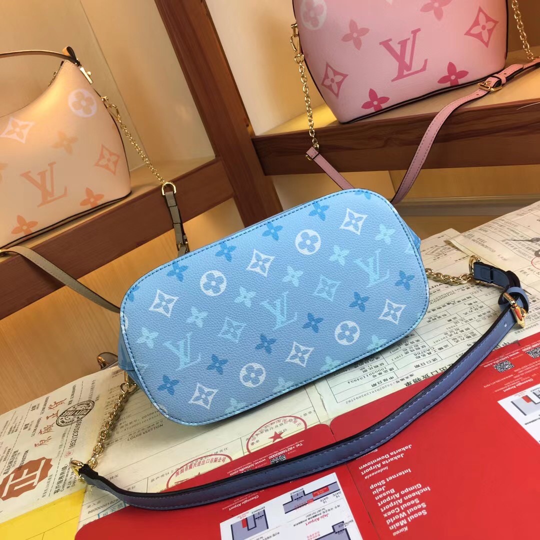 Louis Vuitton Marshmallow Hobo Bolsa Beige/Pink/Blue-14