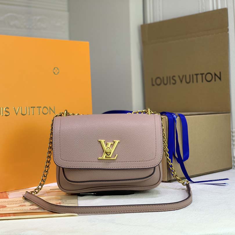 LOUIS VUITTON LOCKME Cadena PM Black/White/Pink-1