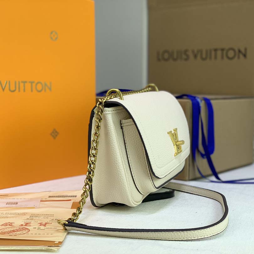 LOUIS VUITTON LOCKME Cadena PM Black/White/Pink-6