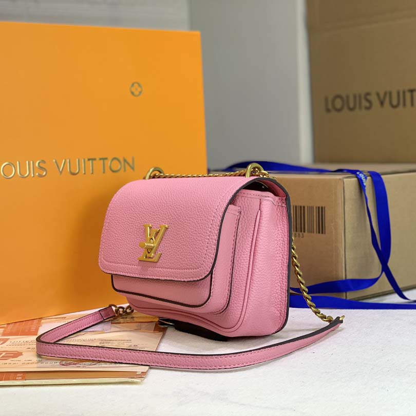 LOUIS VUITTON LOCKME Cadena PM Black/White/Pink-10