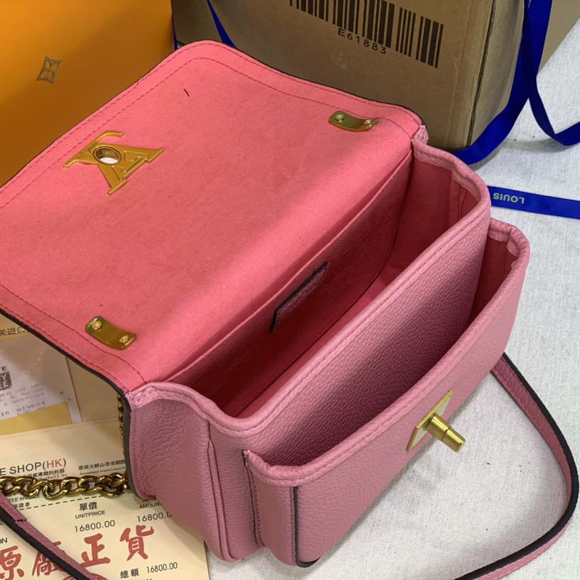 LOUIS VUITTON LOCKME Cadena PM Black/White/Pink-12