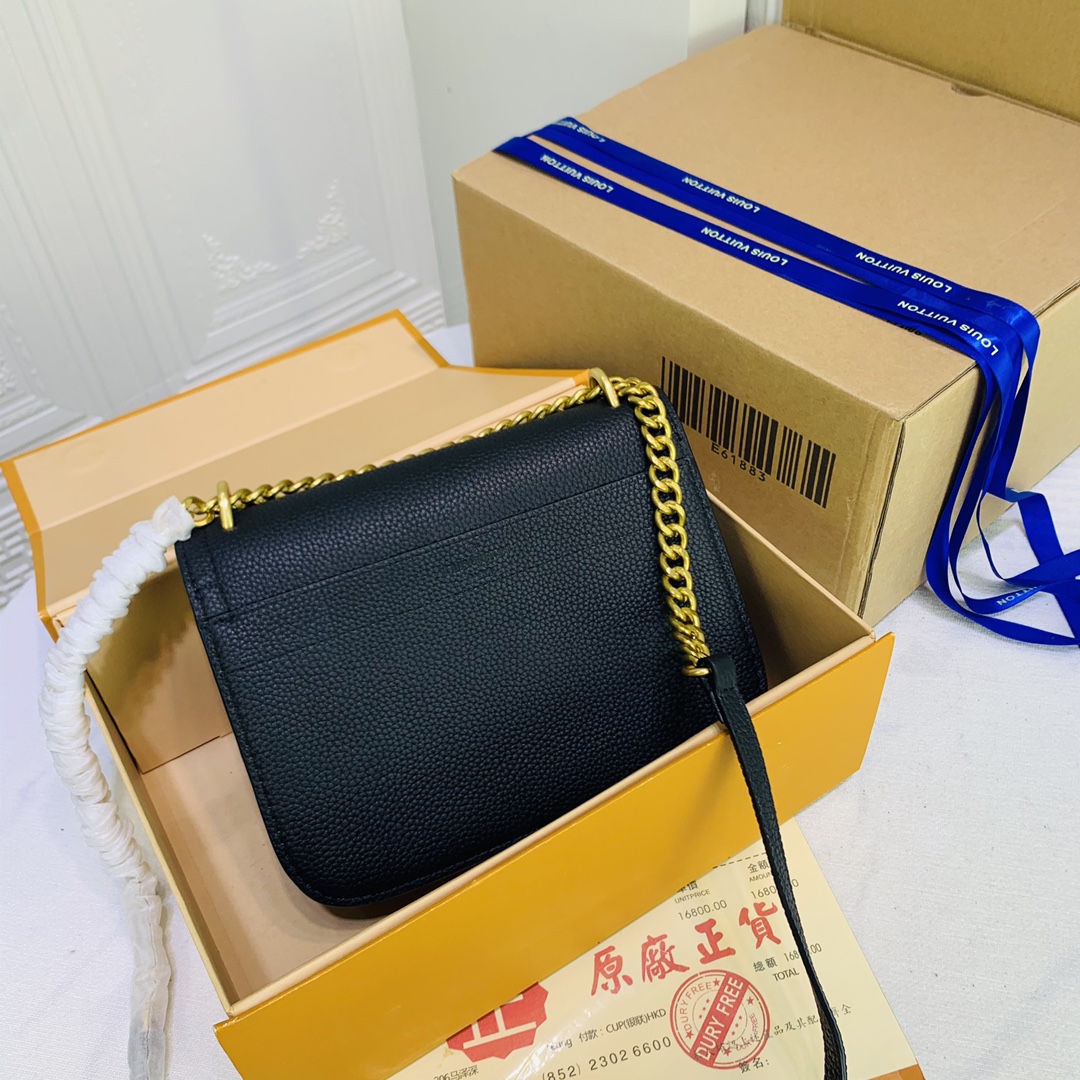 LOUIS VUITTON LOCKME Cadena PM Black/White/Pink-14