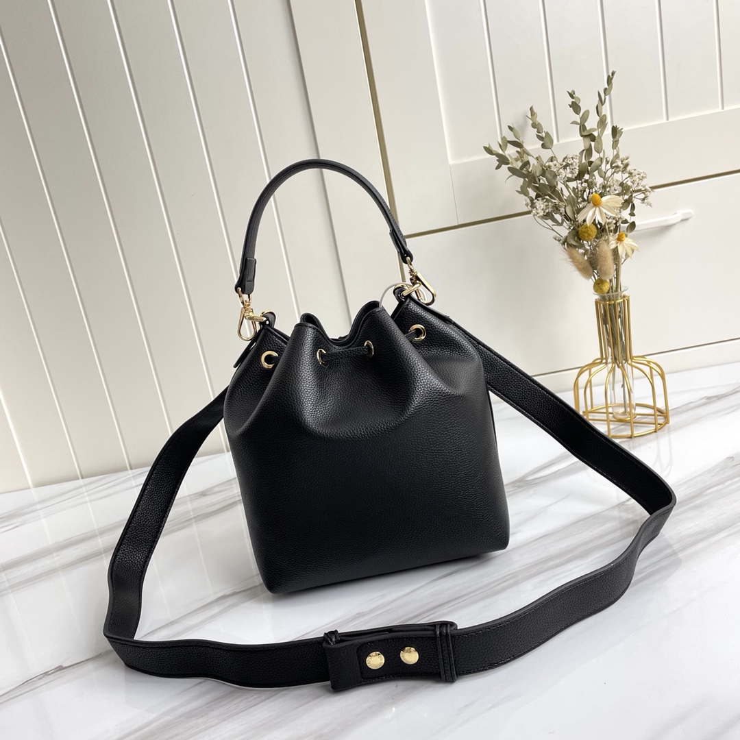 Louis Vuitton Lockme Bucket negro/marrón/gris-2