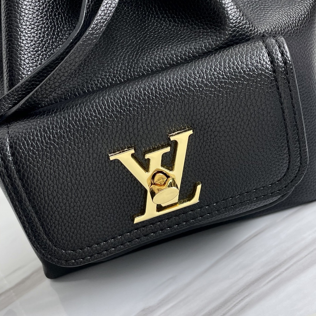 Louis Vuitton Lockme Bucket negro/marrón/gris-4