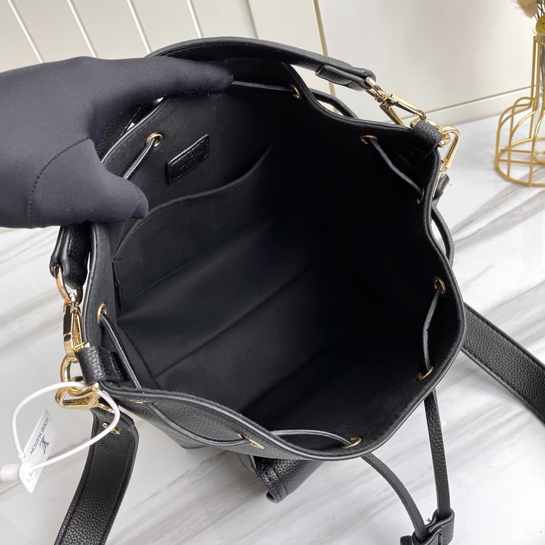 Louis Vuitton Lockme Bucket negro/marrón/gris-5