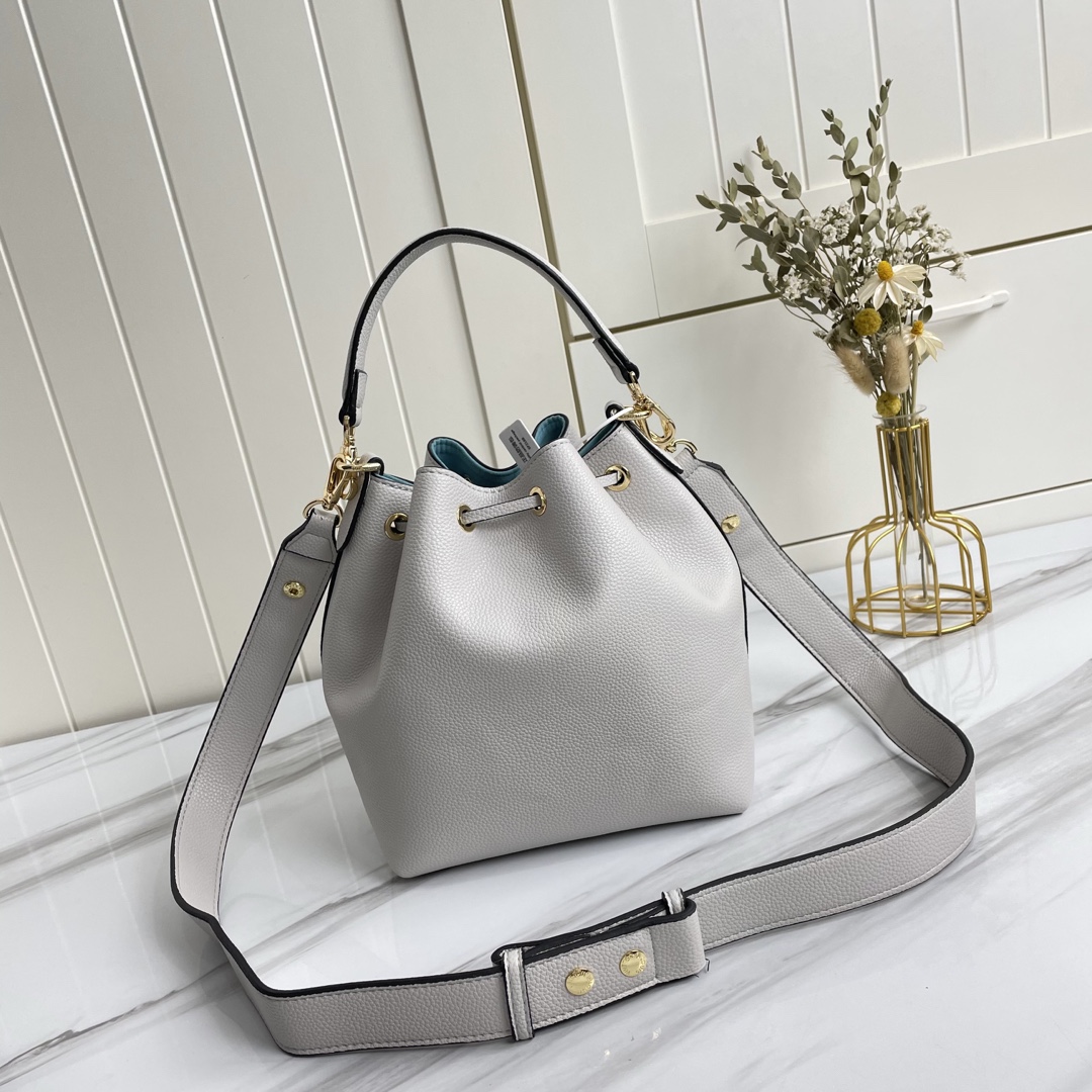 Louis Vuitton Lockme Bucket negro/marrón/gris-13