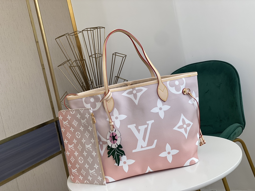 Louis Vuitton Hunfull Mm Blue/Pink/Mist-6