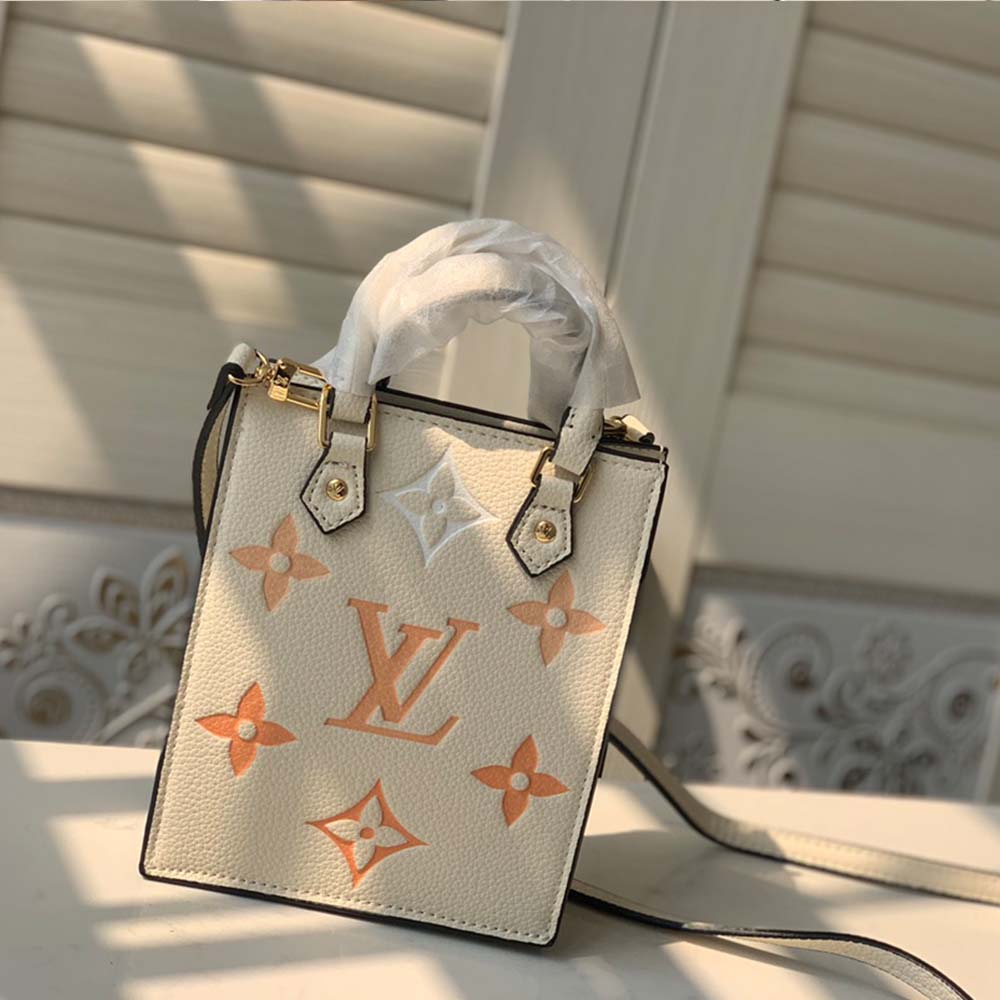 Louis Vuitton Petit Sac Plat M80449 Azul/Pink/Beige-11