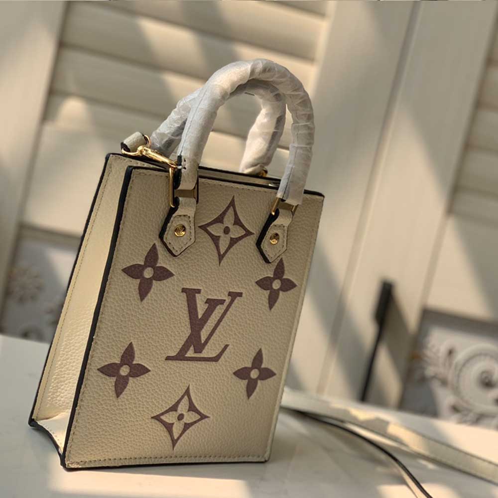 Louis Vuitton Petit Sac Plat M57937 Negro/Beige/Brown-6