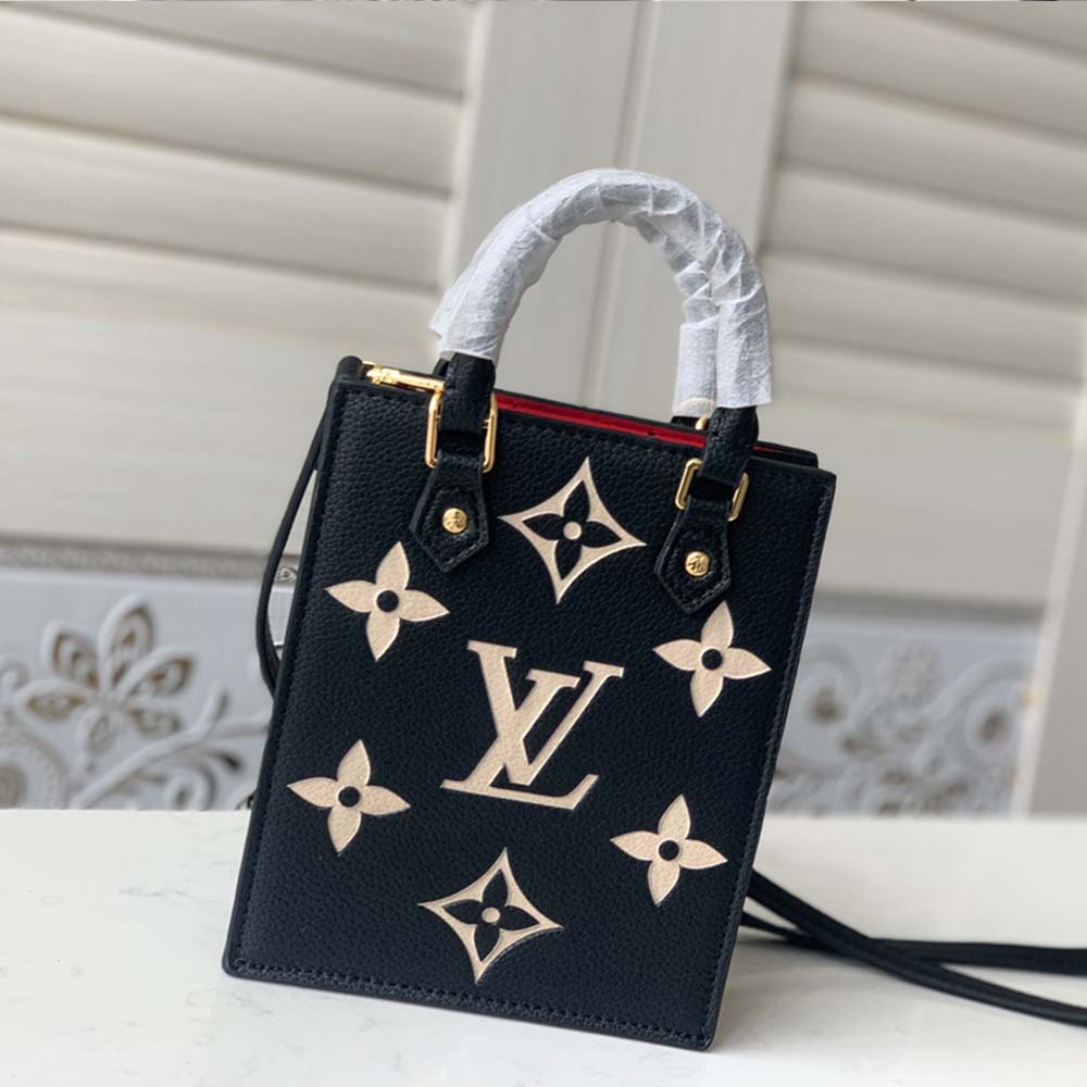 Louis Vuitton Petit Sac Plat M57937 Negro/Beige/Brown-8