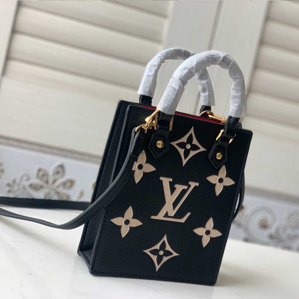 Louis Vuitton Petit Sac Plat M57937 Negro/Beige/Brown-9