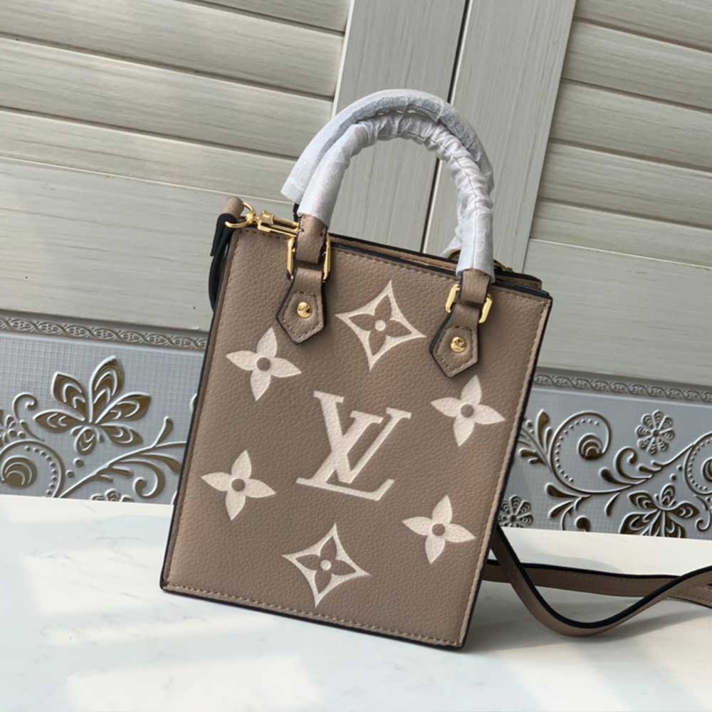 Louis Vuitton Petit Sac Plat M57937 Negro/Beige/Brown-12