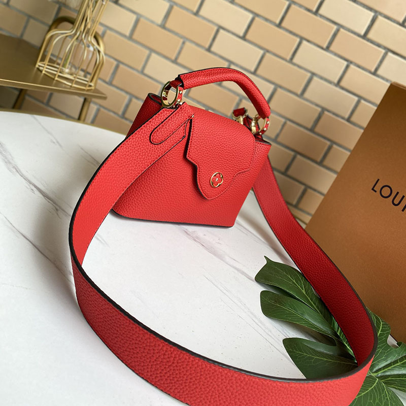 Louis Vuitton Capucines mini negro/blanco/rojo/rosa/beige-9