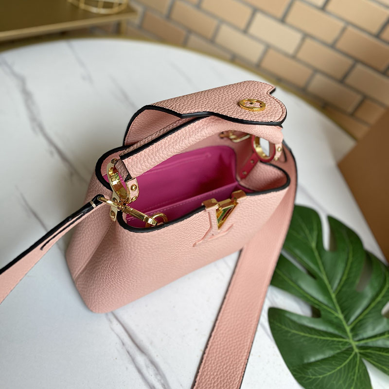 Louis Vuitton Capucines mini negro/blanco/rojo/rosa/beige-15
