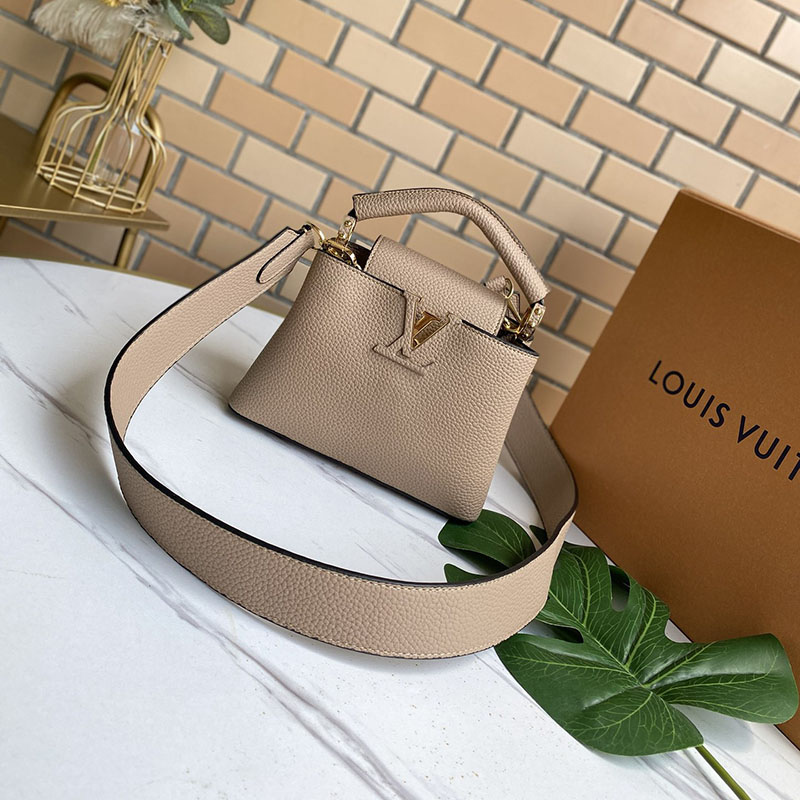 Louis Vuitton Capucines mini negro/blanco/rojo/rosa/beige-16