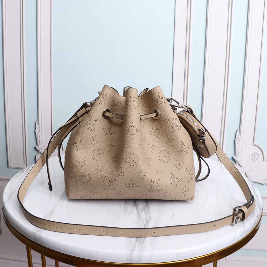 Louis Vuitton Muria M57526 Negro/Beige/Pink-7