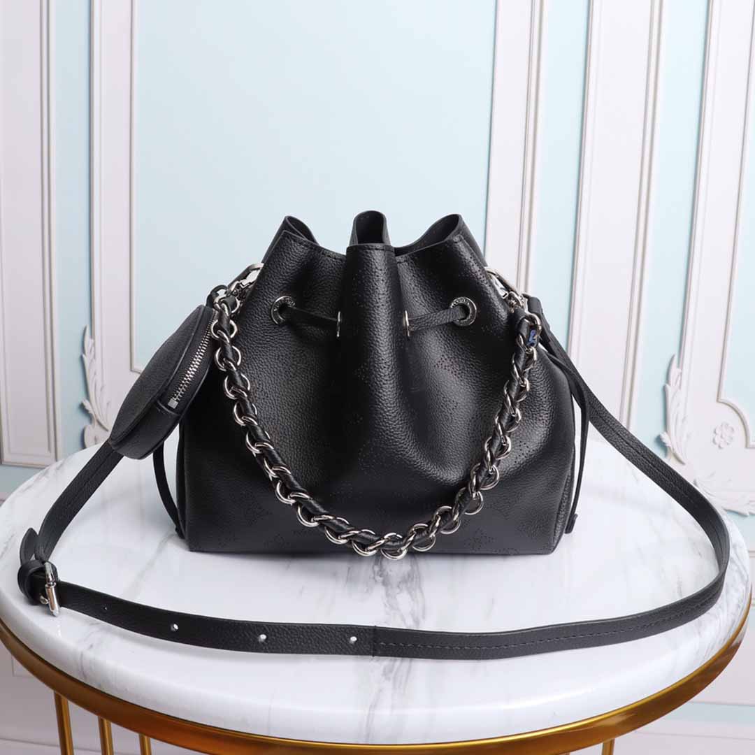 Louis Vuitton Muria M57526 Negro/Beige/Pink-10