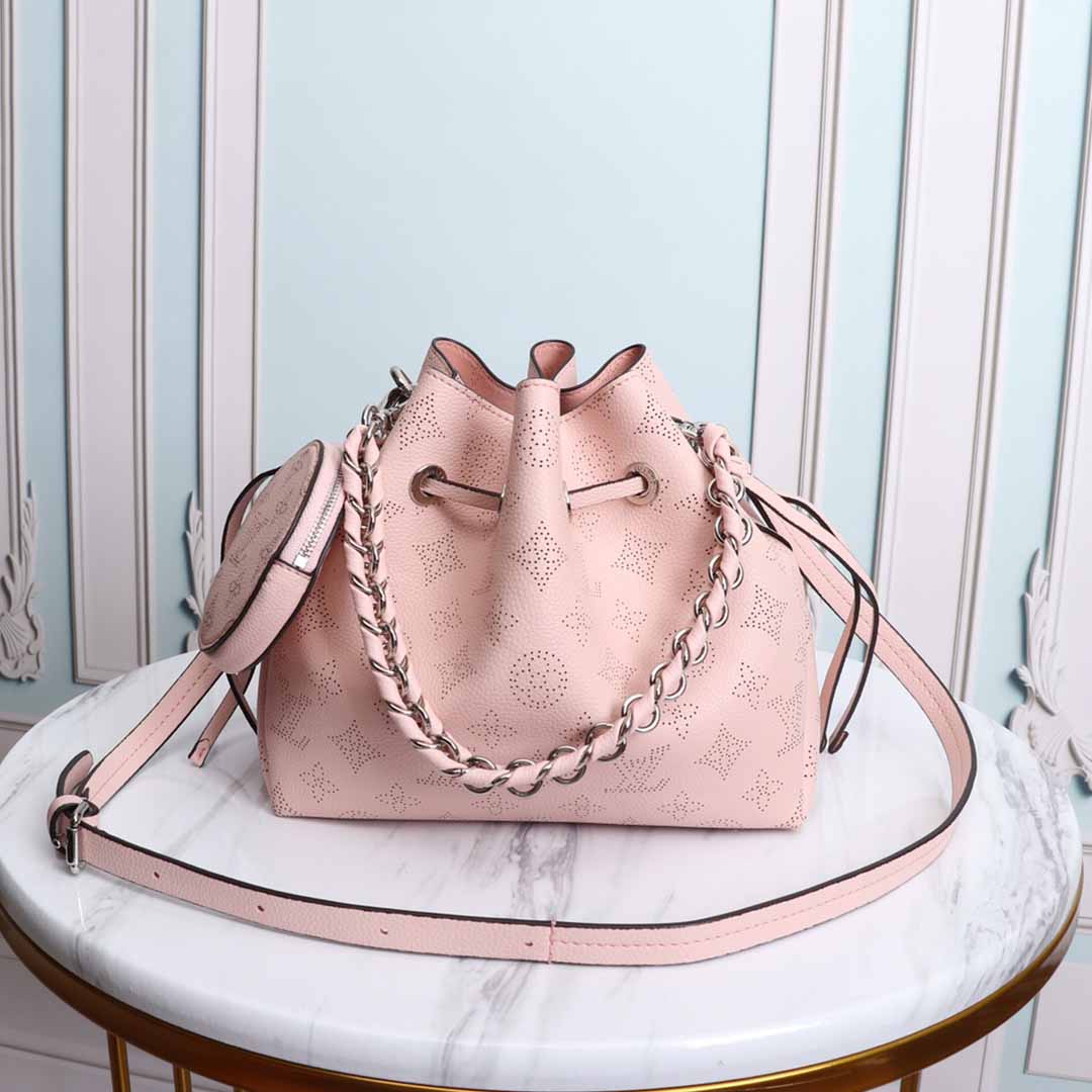 Louis Vuitton Muria M57526 Negro/Beige/Pink-14