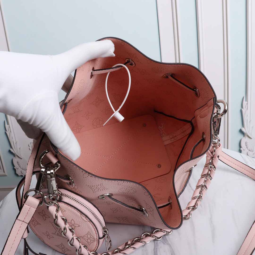 Louis Vuitton Muria M57526 Negro/Beige/Pink-15
