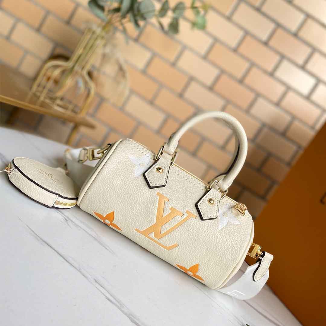 Louis Vuitton Papillon BB M45707 Rosa/amarillo/negro/azul-14