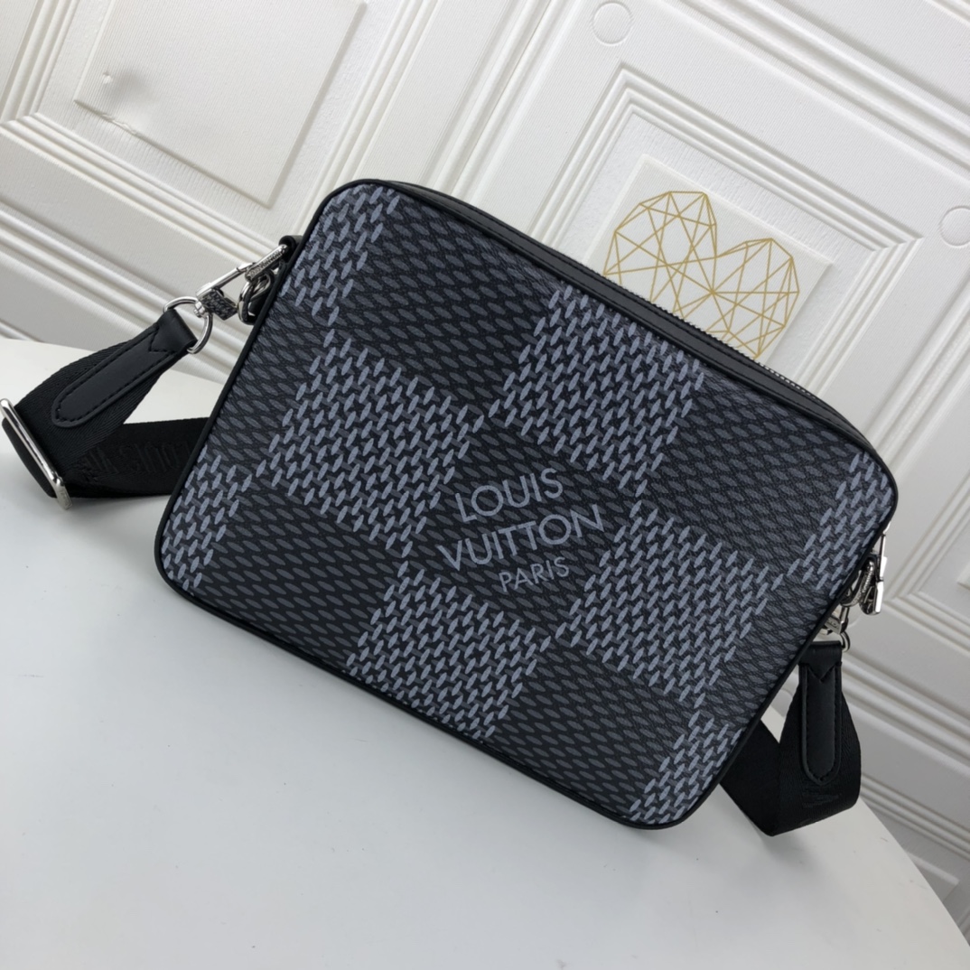 Louis Vuitton Trio Messenger N50017 Negro/Gris-5