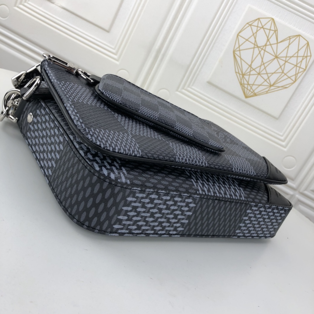 Louis Vuitton Trio Messenger M69443 Negro/Plata-1