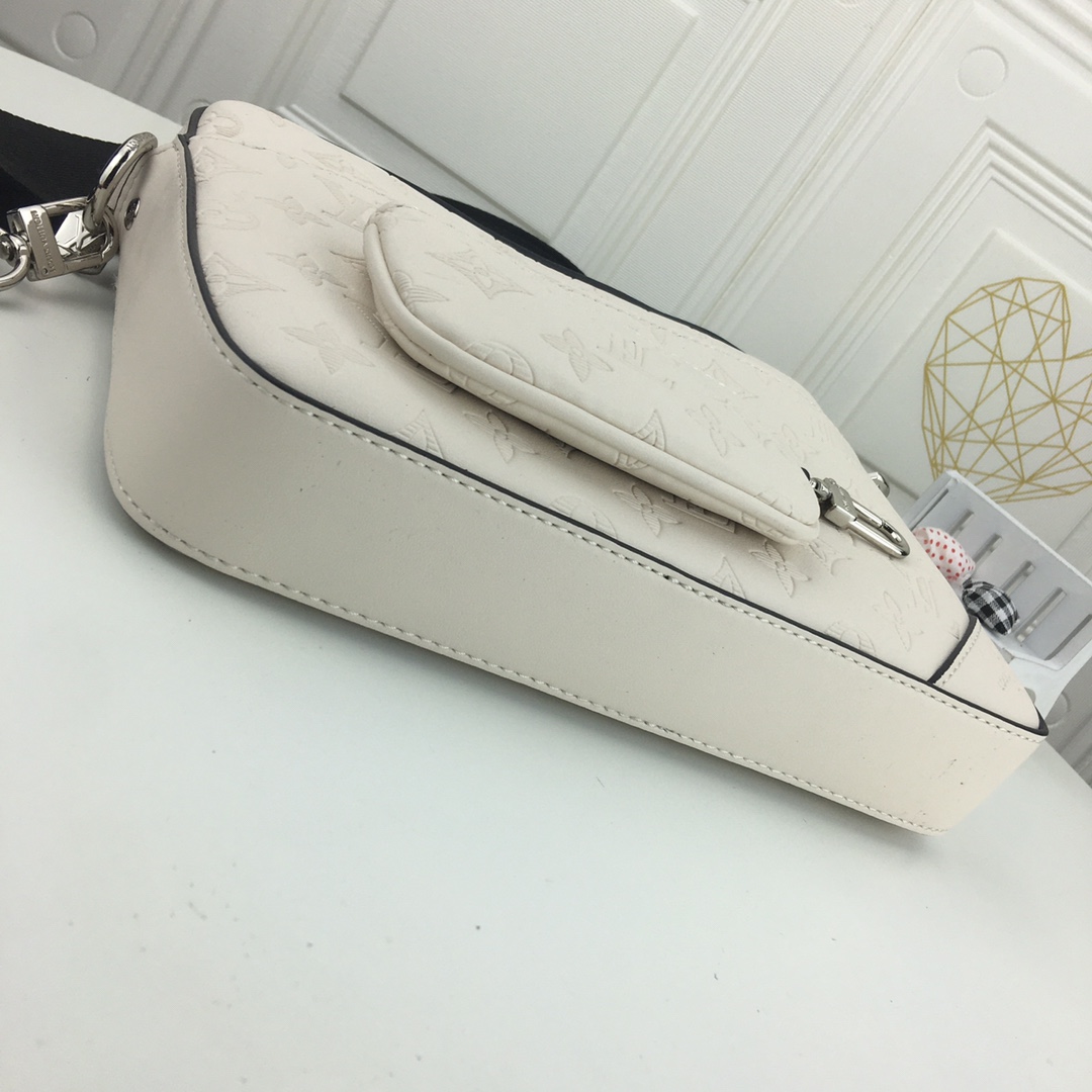Louis Vuitton Trio Messenger en relieve M69443 White/Black-2