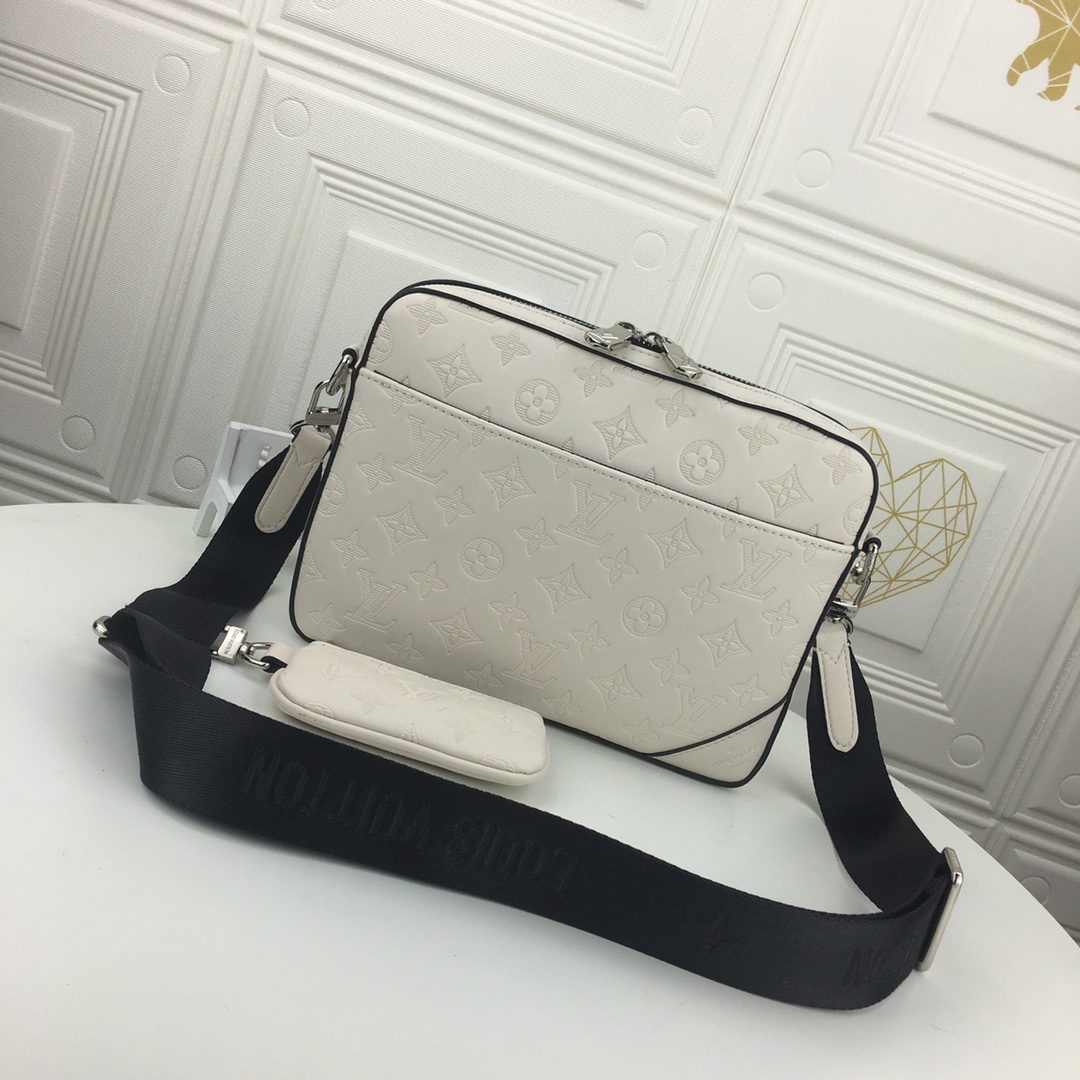 Louis Vuitton Trio Messenger en relieve M69443 White/Black-7