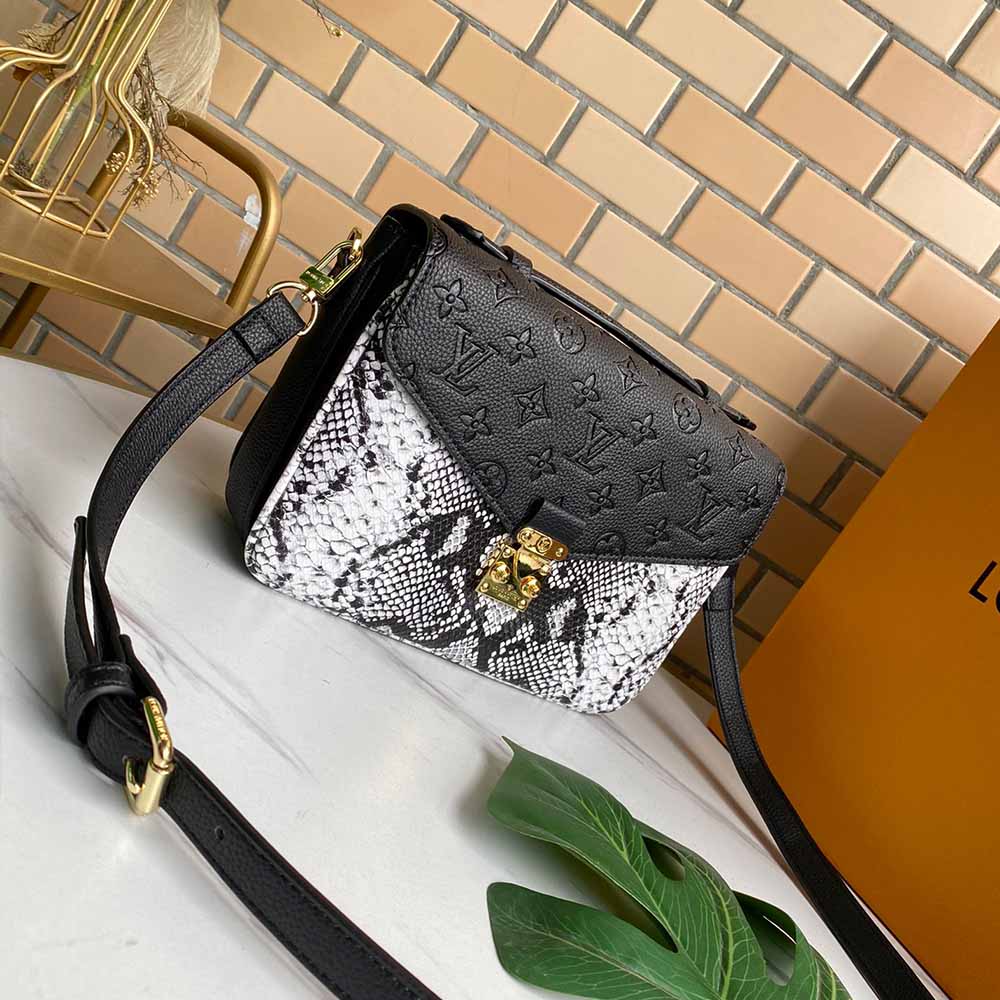 Louis Vuitton Pochette Metis M40780 Negro/Marina/Rojo-2
