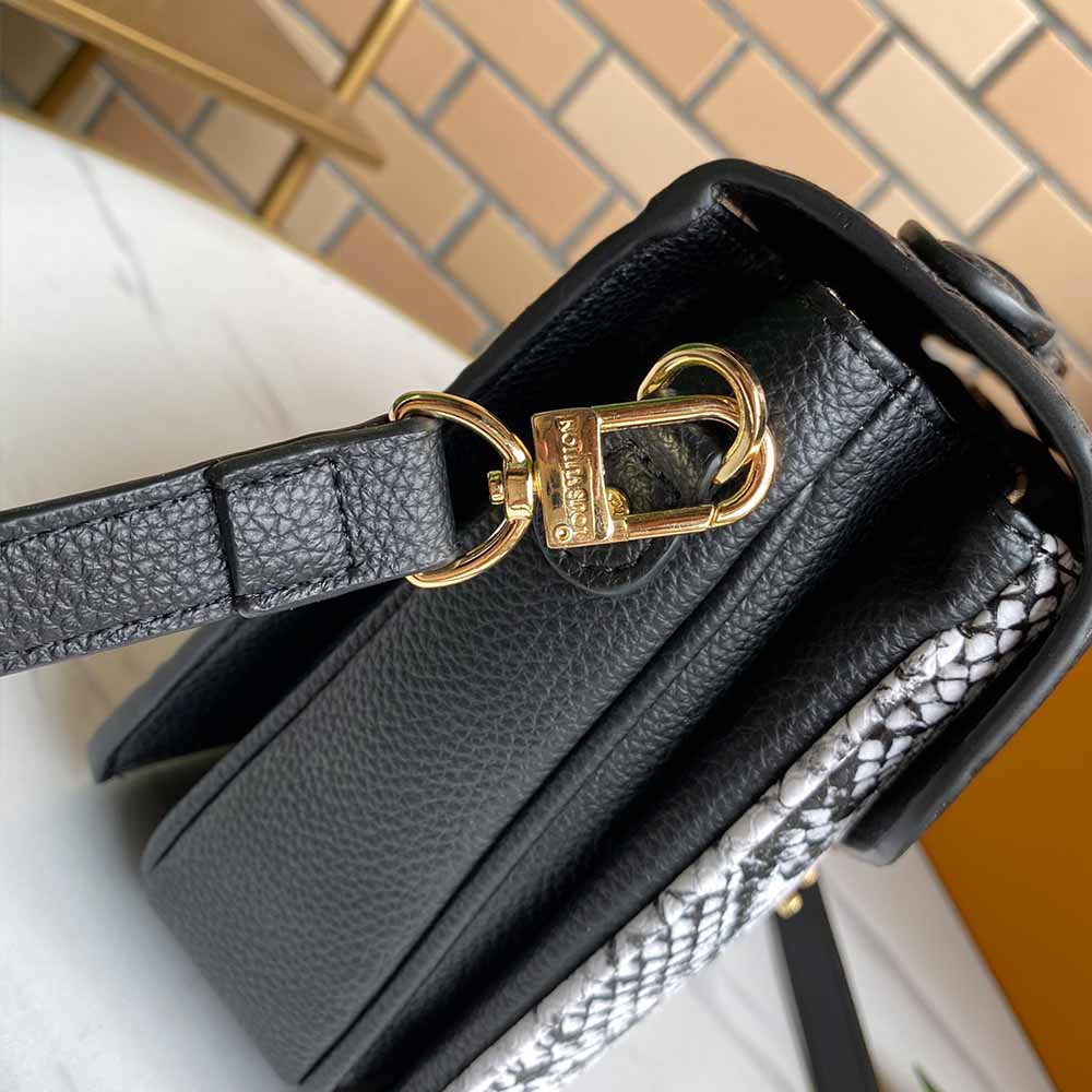 Louis Vuitton Pochette Metis M40780 Negro/Marina/Rojo-3