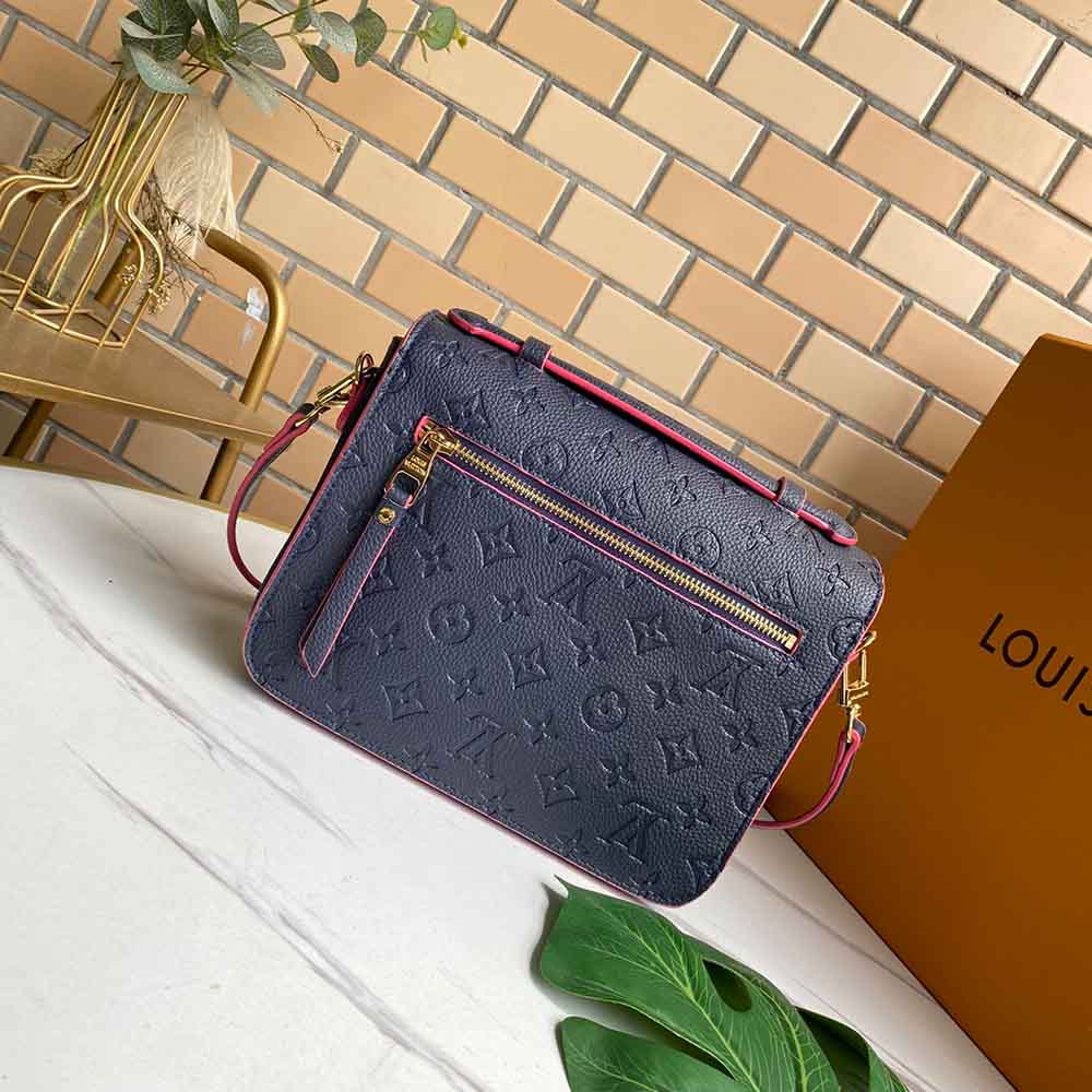 Louis Vuitton Pochette Metis M40780 Negro/Marina/Rojo-8