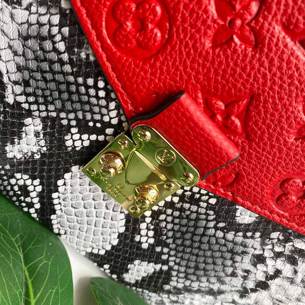 Louis Vuitton Pochette Metis M40780 Negro/Marina/Rojo-12