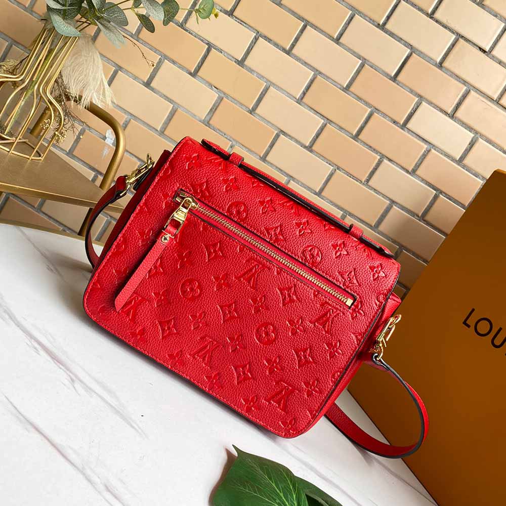 Louis Vuitton Pochette Metis M40780 Negro/Marina/Rojo-13