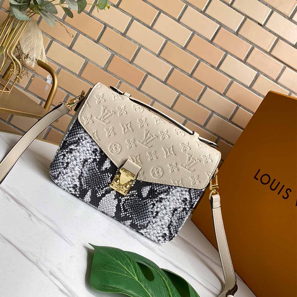 Louis Vuitton Pochette Metis M40780 Beige/Pink-1