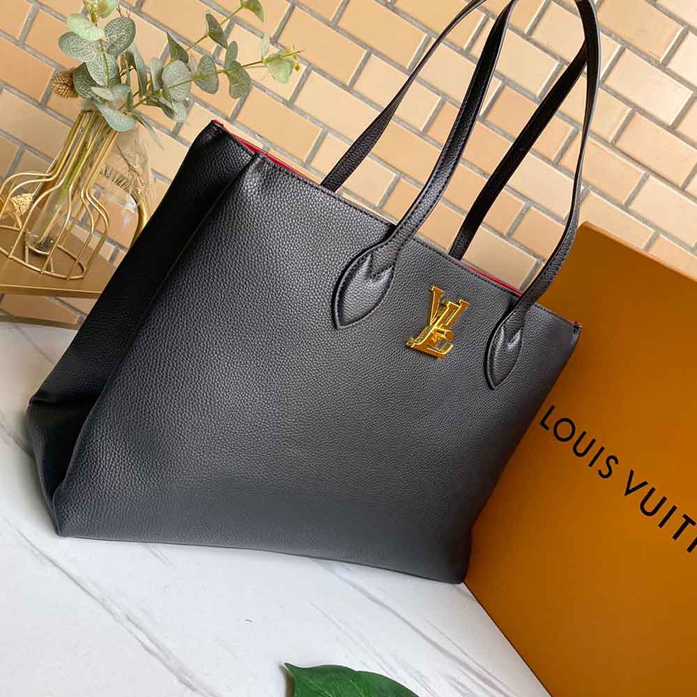 Louis Vuitton Lockme Shopper M57346 beige/negro/verde-1