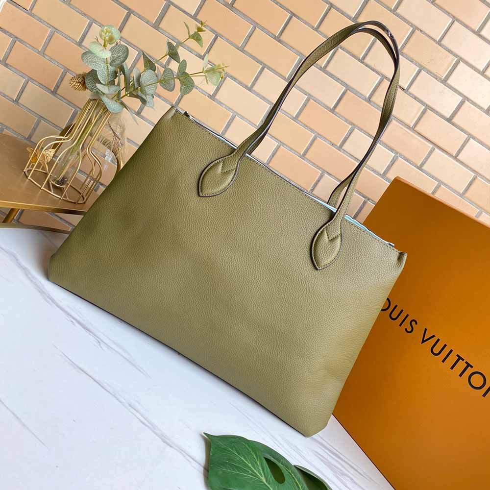 Louis Vuitton Lockme Shopper M57346 beige/negro/verde-18