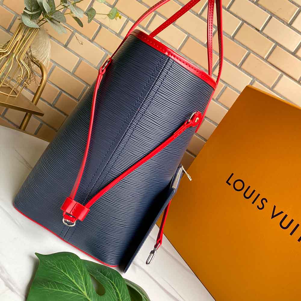 Louis Vuitton Huyfull MM EPI Leather M56947 Navy/Negro/Rojo-3