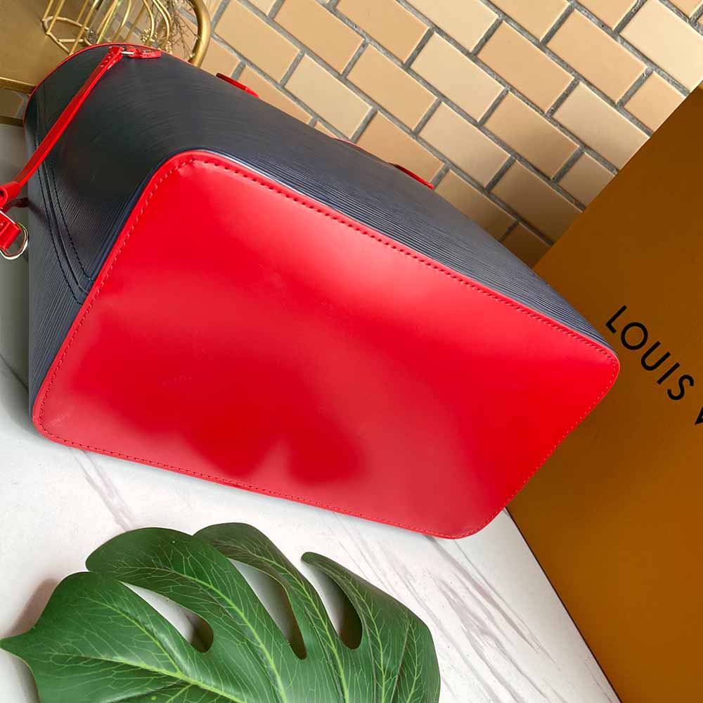 Louis Vuitton Huyfull MM EPI Leather M56947 Navy/Negro/Rojo-4