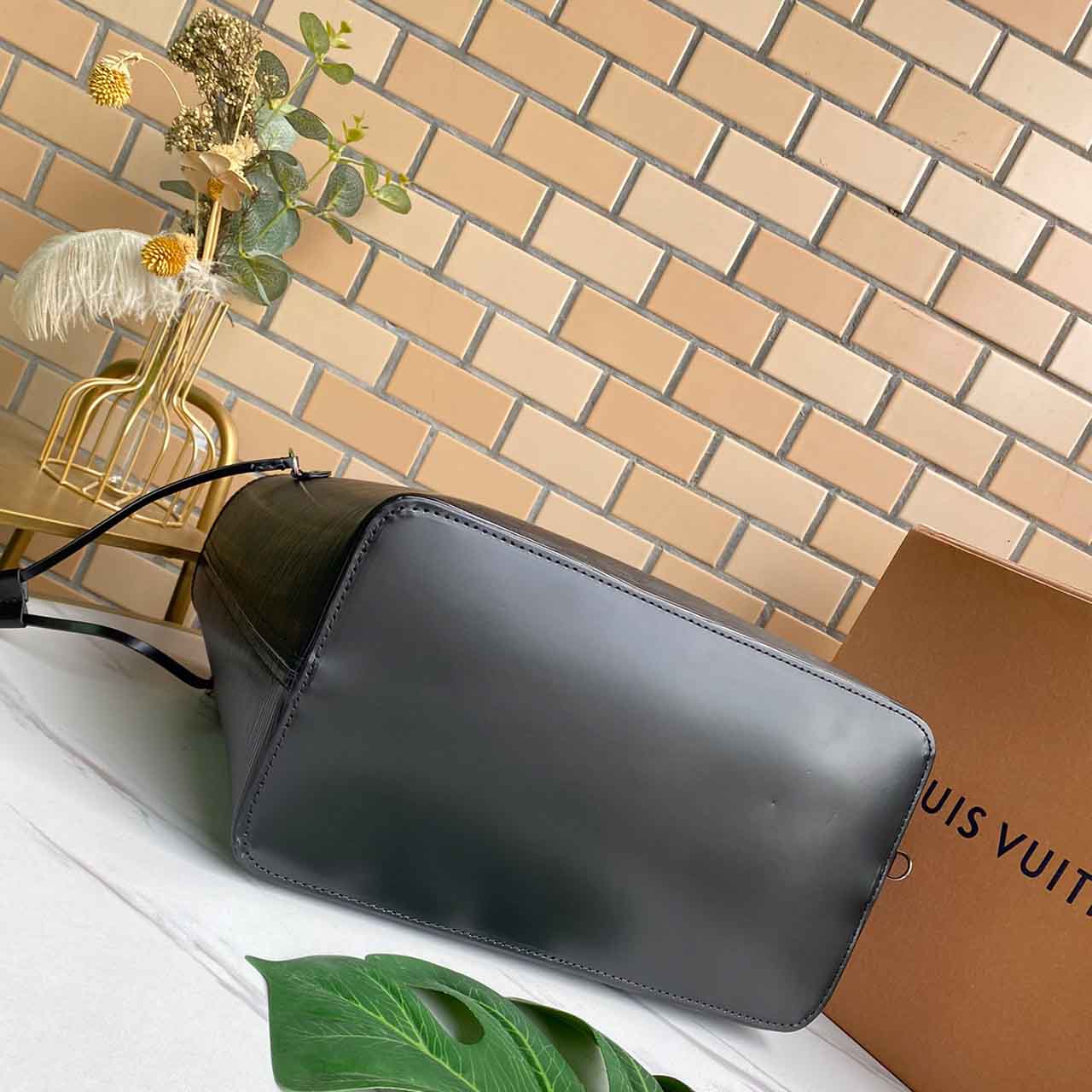 Louis Vuitton Huyfull MM EPI Leather M56947 Navy/Negro/Rojo-10