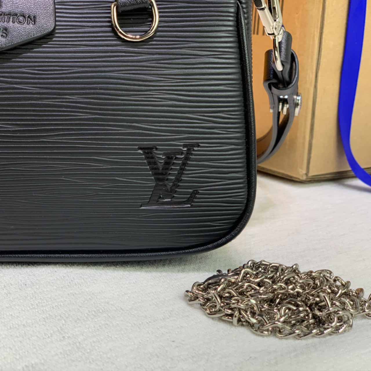 Louis Vuitton Easy Pouch en Strap Black/Beige M80471/M80479-3