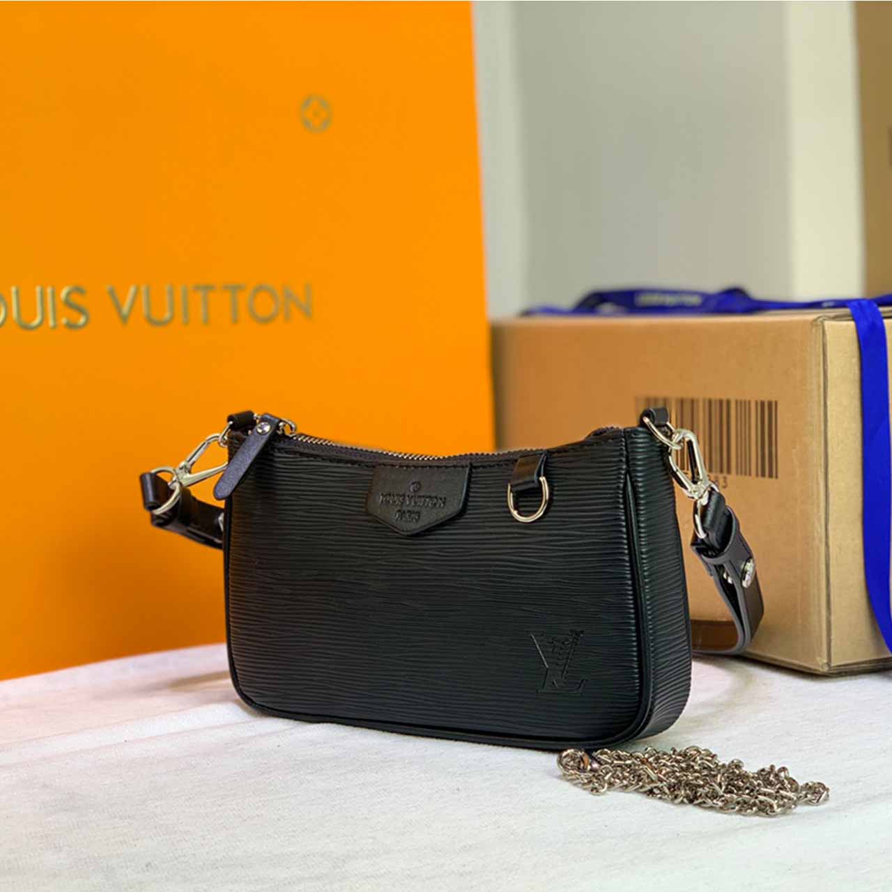Louis Vuitton Easy Pouch en Strap Black/Beige M80471/M80479-7