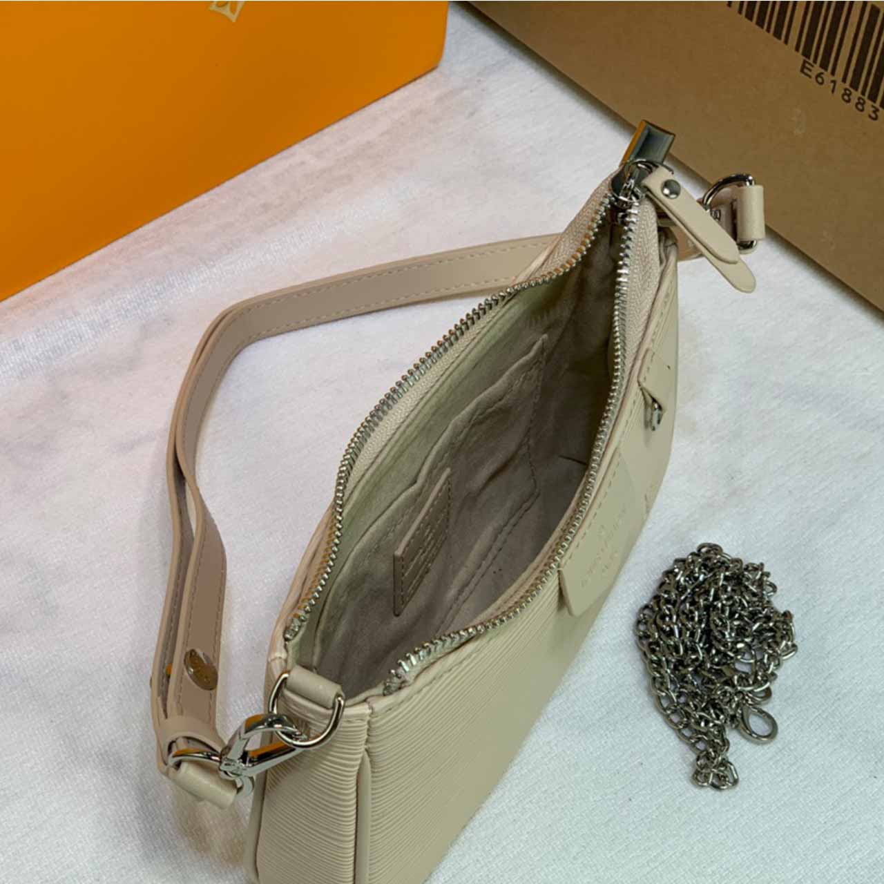 Louis Vuitton Easy Pouch en Strap Black/Beige M80471/M80479-9