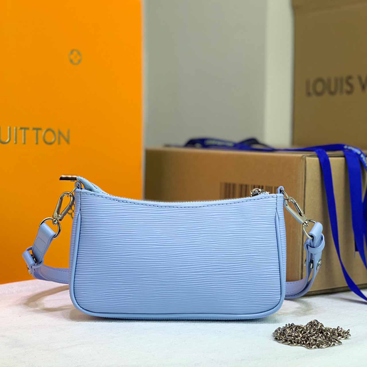 Louis Vuitton Easy Pouch en Strap Pink/Blue M80483/M80480-12