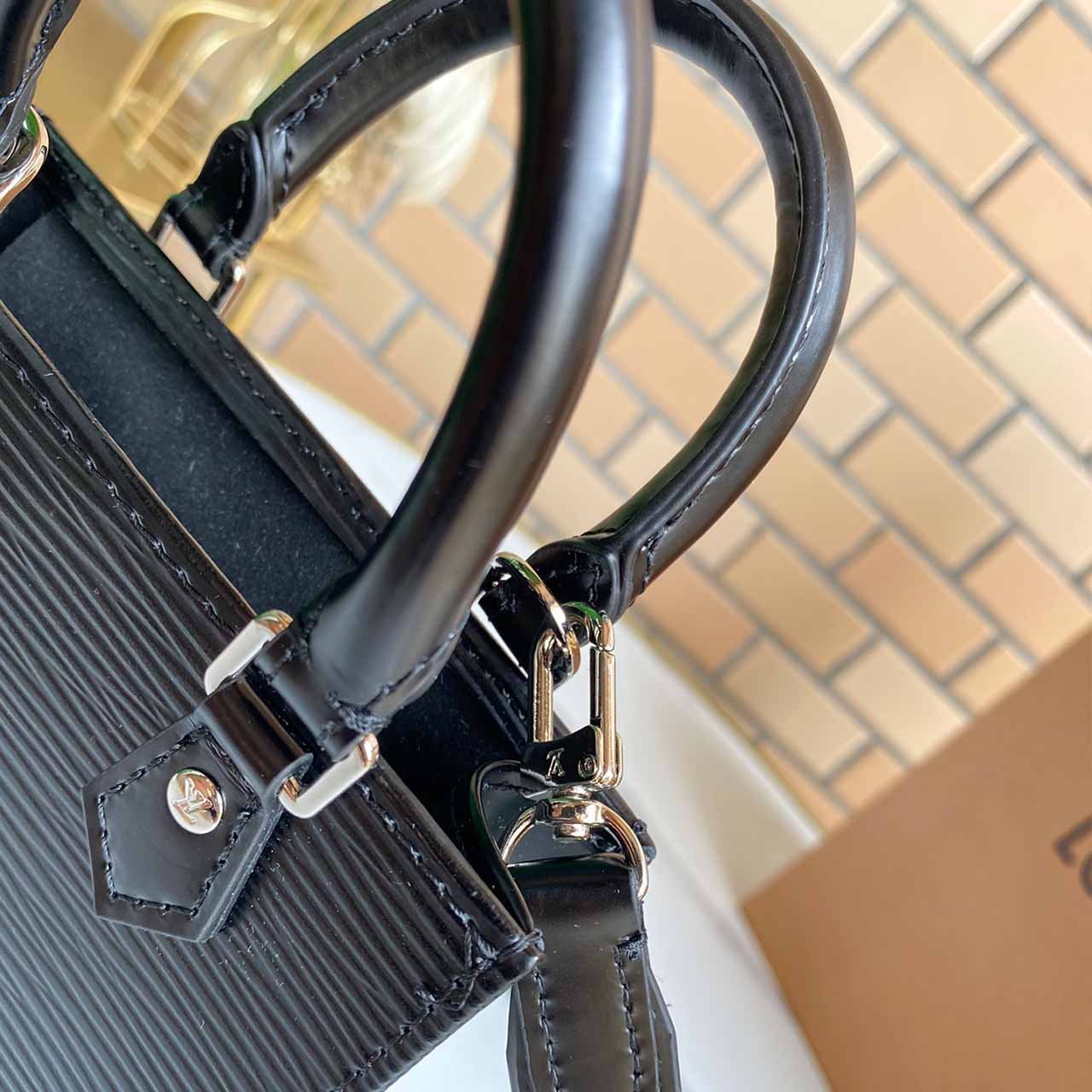 Louis Vuitton Petit Sac Plat M69441 Black/White/Pink-3