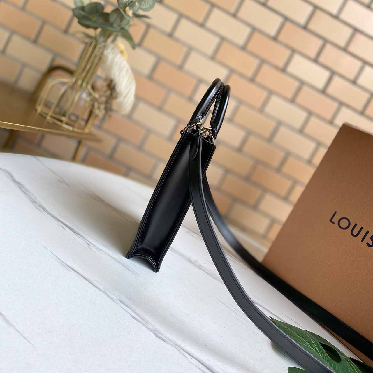 Louis Vuitton Petit Sac Plat M69441 Black/White/Pink-7
