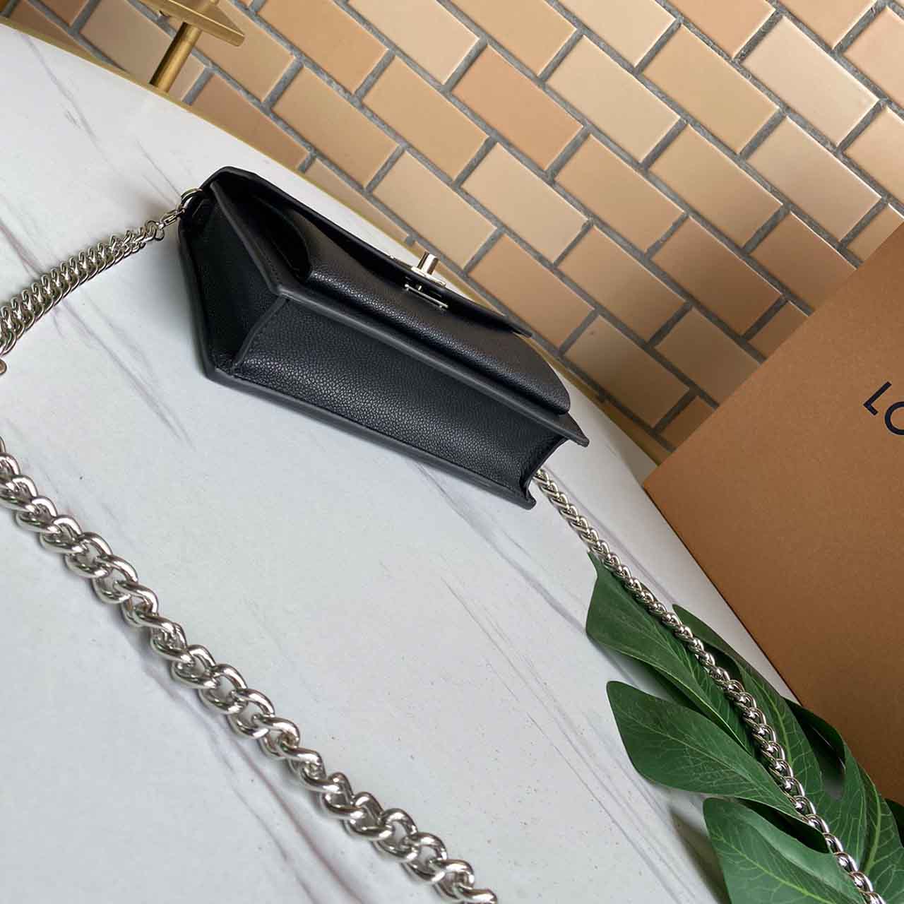 Louis Vuitton Mylockme Chain Bolsa M55902 Negro-5