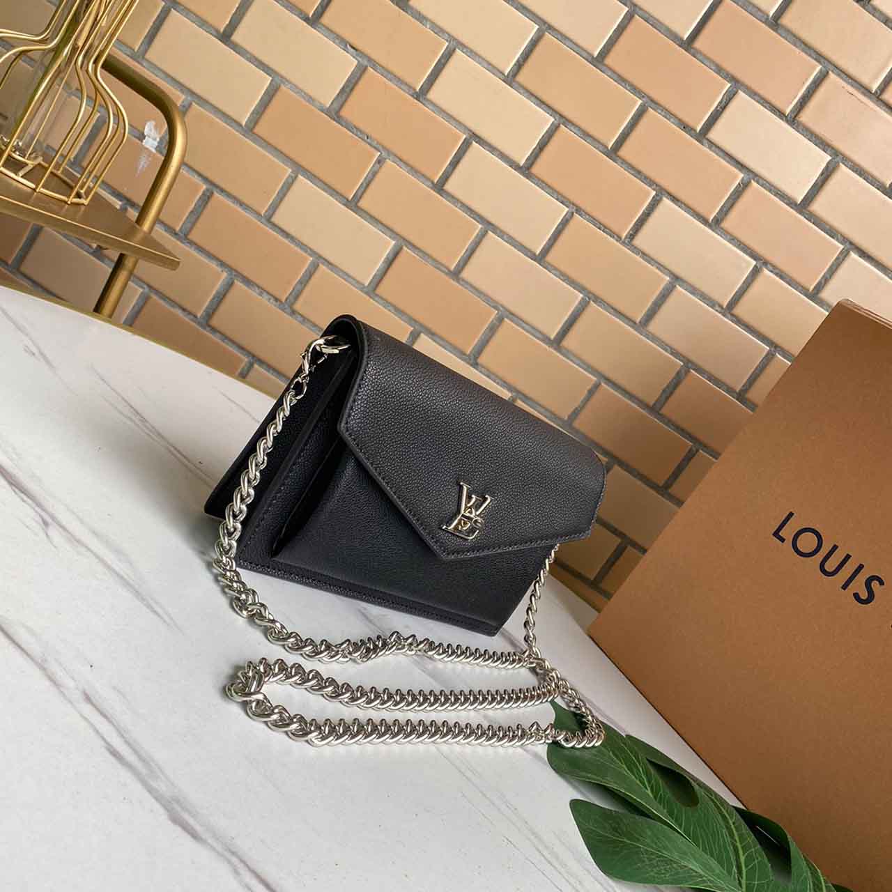 Louis Vuitton Mylockme Chain Bolsa M55902 Negro-8